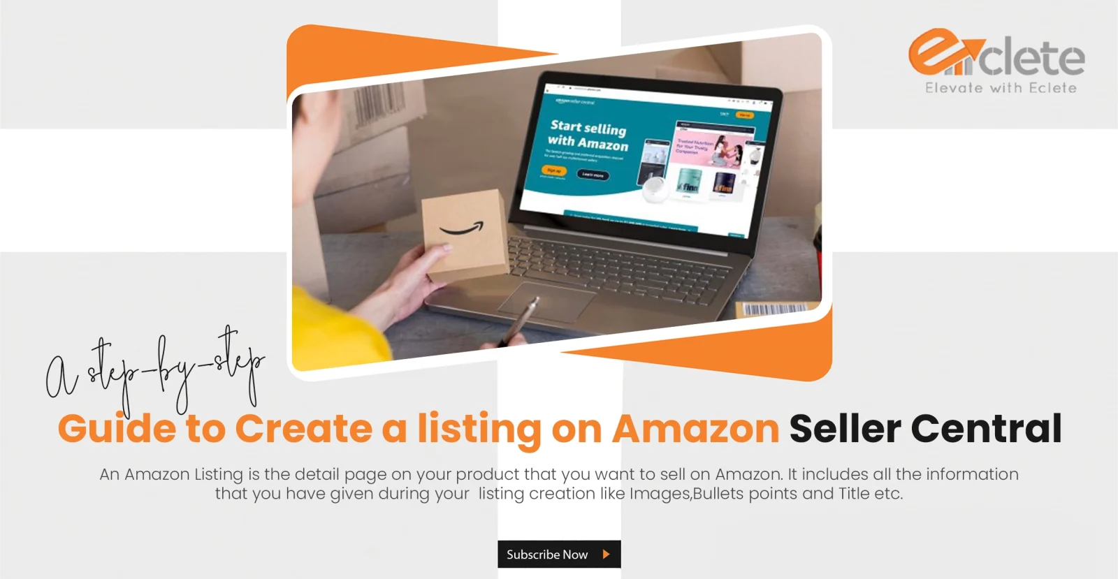 A step-by-step guide to Create a listing on Amazon seller central.