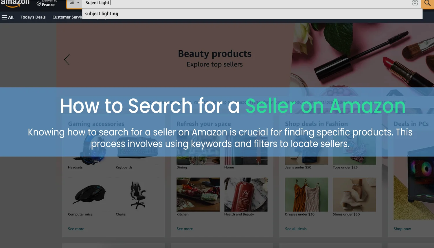 How to Search for a Seller on Amazon