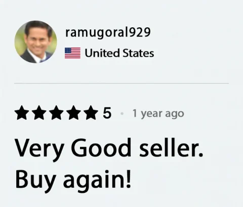 Screenshot of a five-star review from ramugoral929, United States, for ECLETE