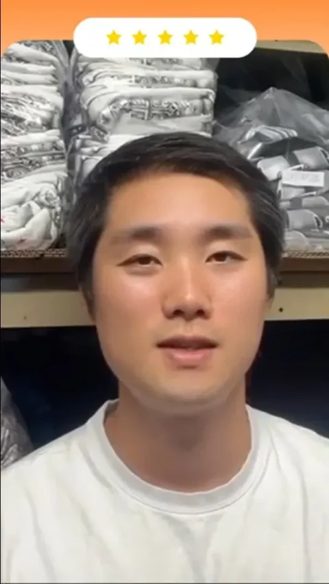 Mike, Amazon brand owner, 1 year with ECLETE, recording a video review for ECLETE