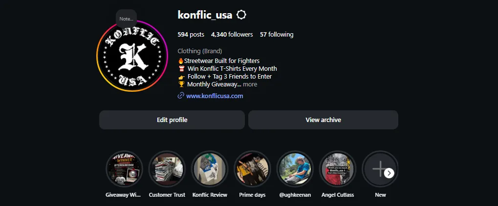 Konflic USA Instagram @konflic_usa