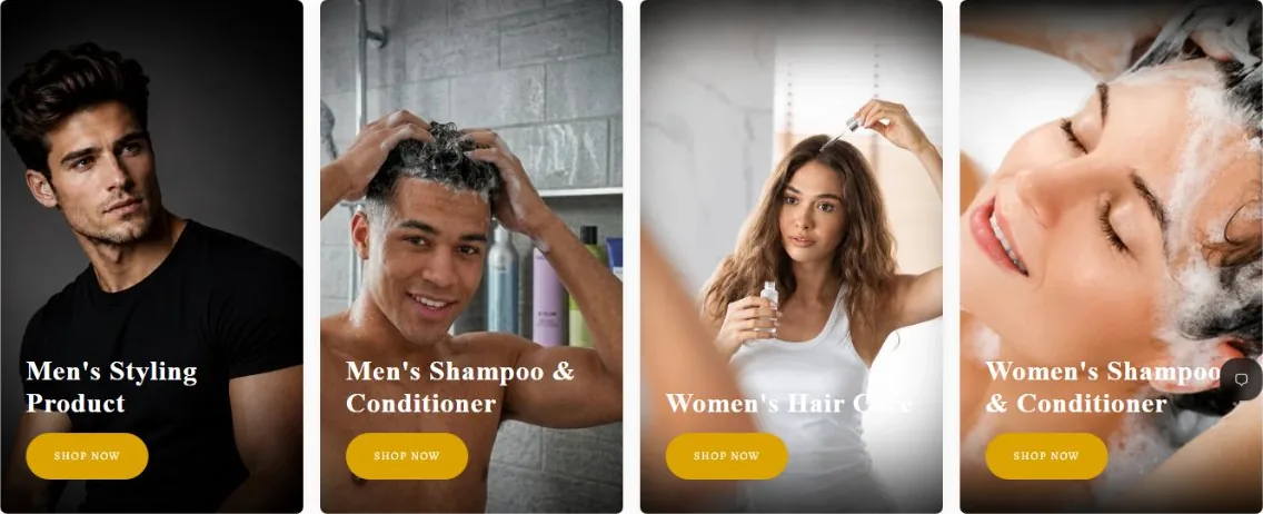 My Care Boutique Shopify Case Study 22 My Care Boutique shop by category tiles