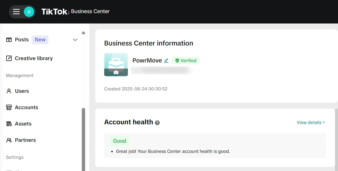 PowrMove TikTok Shop Case Study 8 PowrMove Verified badge and Good health