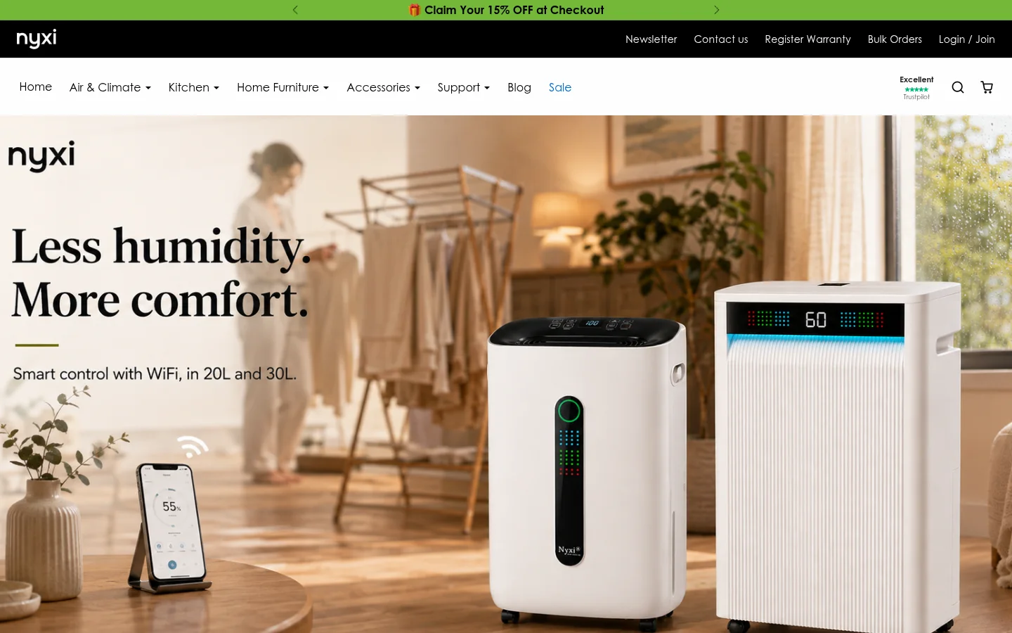 Nyxi ecommerce store